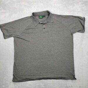 Marshall Fields Shirt Mens Extra Large Grey Silk Golf‎ Performance Club Adult XL